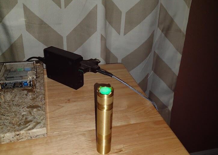 Brass S2+ With Lighted Green Switch